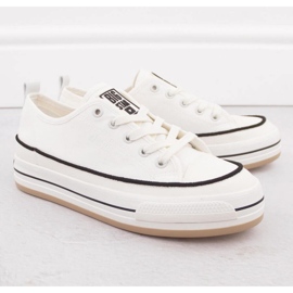 Sneakers på Big Star White NN274205 -plattformen vit 2