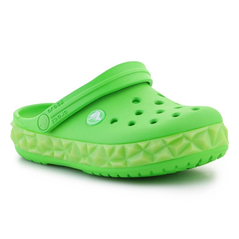 Crocs Croc Band Geometric Glow Band Clog K Jr 210132-3WA flip flops grön 2