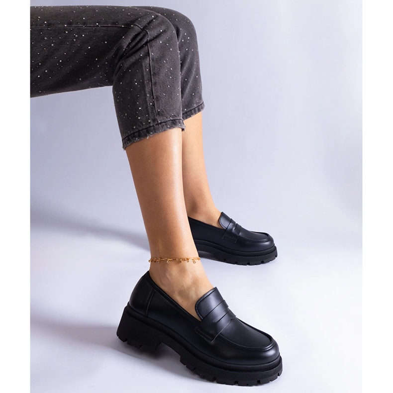 Svarta eko-lädermockasiner 1