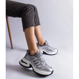 Silversneakers för damer silver- 1