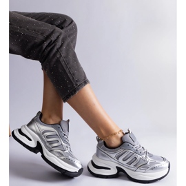 Silversneakers för damer silver- 2