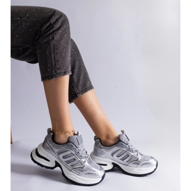 Silversneakers för damer silver- 3