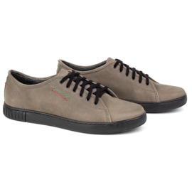 Polbut Läder Sneakers herr modell 2129, grå 3