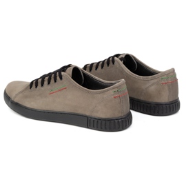 Polbut Läder Sneakers herr modell 2129, grå 4