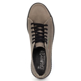 Polbut Läder Sneakers herr modell 2129, grå 6