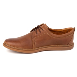 Herrskor i läder 2131 POLBUT camel brun 1