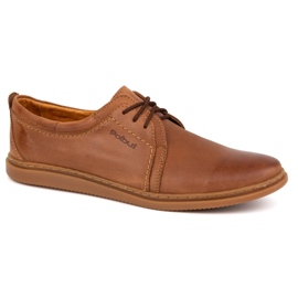 Herrskor i läder 2131 POLBUT camel brun 2
