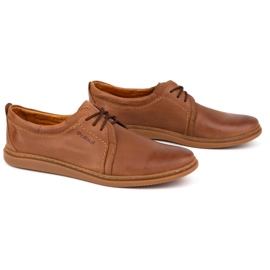 Herrskor i läder 2131 POLBUT camel brun 3