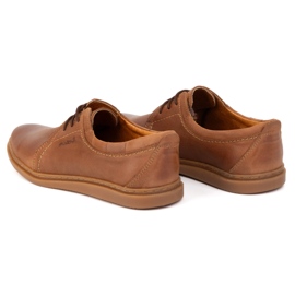 Herrskor i läder 2131 POLBUT camel brun 5