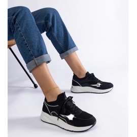 Svarta sportsneakers för kvinnor 1