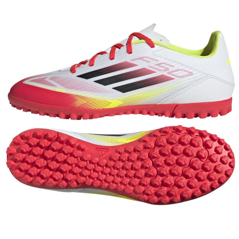 Adidas f50 klubb tf ie1225 fotbollsskor vit 1