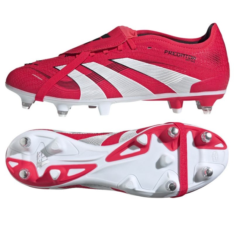 Adidas Predator Pro ft SG JR0453 fotbollsskor röd 1