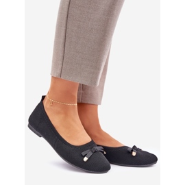 Mesh ballerinas med en svart båge 1