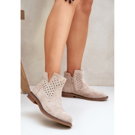 Flat -hanterade stövlar med en OpenWork Boot Light Beige 2