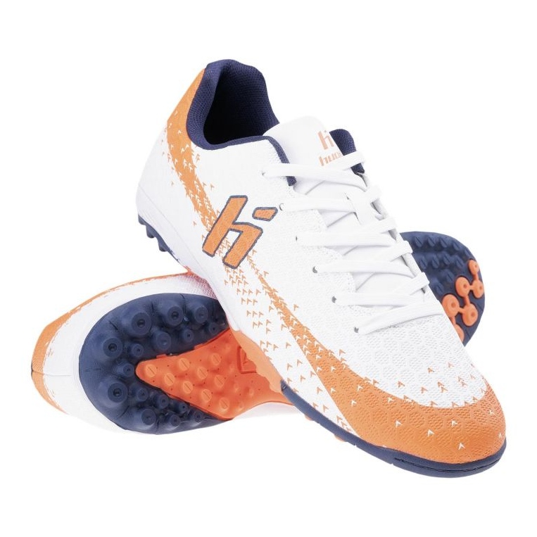Huari Tvarv Recoleti TF White-Orange Football Shoes vit 1