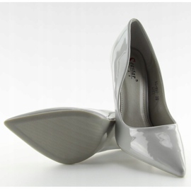 Grålackad grå LL-89P Grå stiletter 1