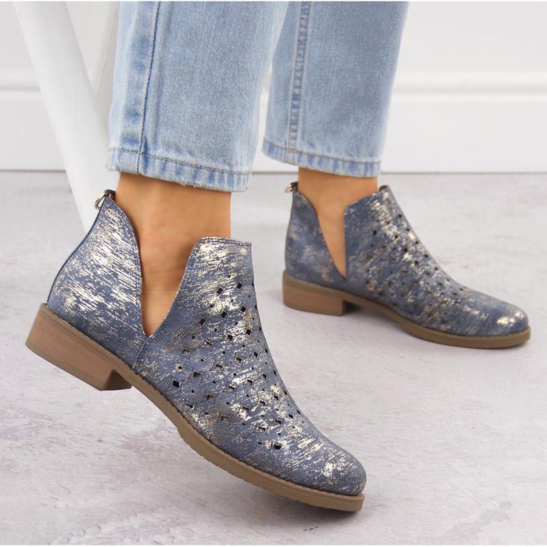 M. DASZYŃSKI Kvinnor, OpenWork Bare-Wiping, m. blå 2