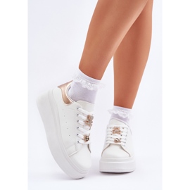 Kvinnors sneakers med vita stift 2