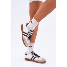 Låga vita och vita kvinnors sneakers sneakers 2
