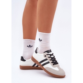 Låga vita och vita kvinnors sneakers sneakers 3