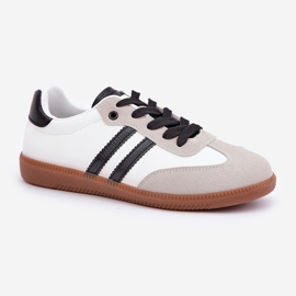 Låga vita och vita kvinnors sneakers sneakers 4