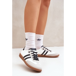 Låga vita och vita kvinnors sneakers sneakers 5