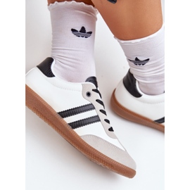 Låga vita och vita kvinnors sneakers sneakers 8