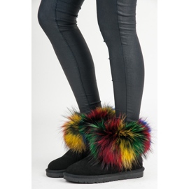 Dimar Flerfärgat läder muluki svart 1