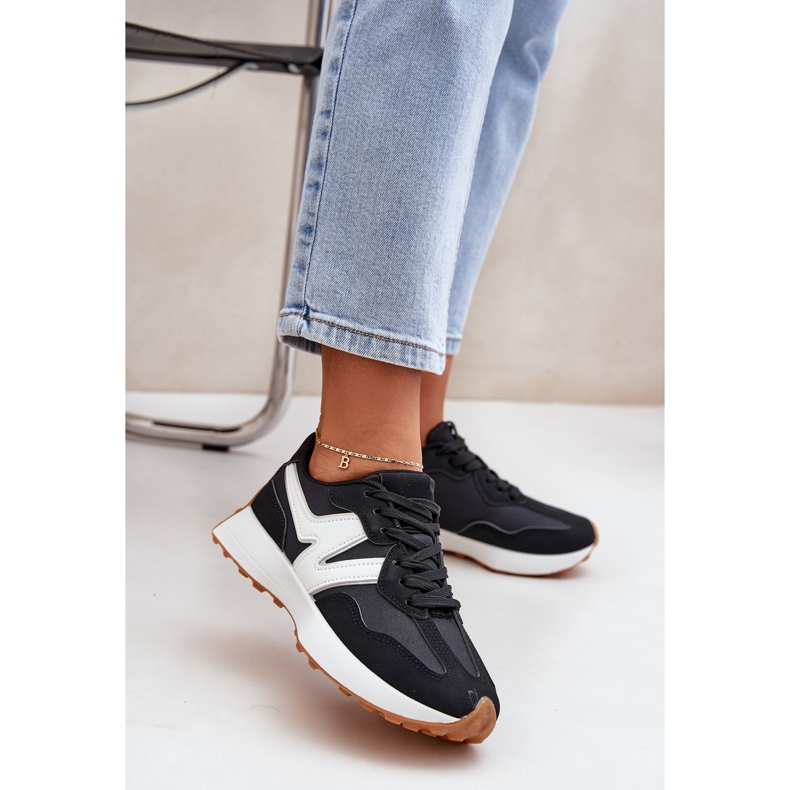 Damsportskor Sneakers Svarta 2