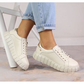 Filippo W PAW410 beige läderskor 2