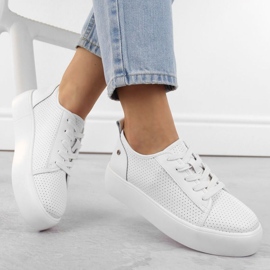 Filippo W PAW524 vita läderskor 2