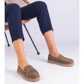 Gröna kvinnors loafers från Ekozamszu 1