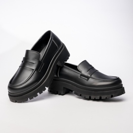 Kvinnors svarta loafers 1