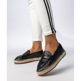 Espadrilles kvinnors svarta loafers 2