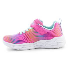 Skechers S-Lights Wavy Beams skor 302338L-PKMT rosa 8