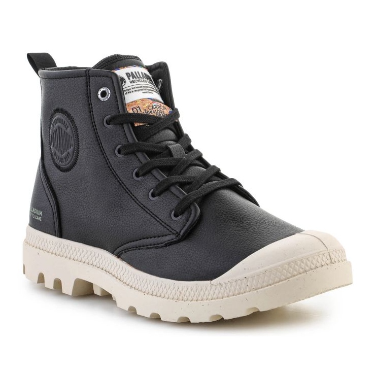 Palladium Pampa Hi Re-Vegan Leather U-skor 74378-008-M Svart 2