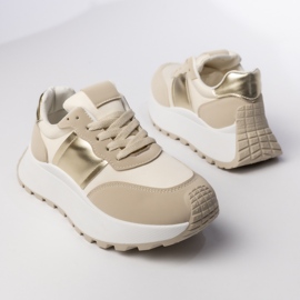 Kvinnors beige sportsneakers 2