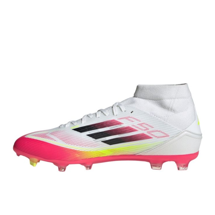 Adidas f50 liga fg/mg mid ji0434 vita och röda fotbollsskor 1