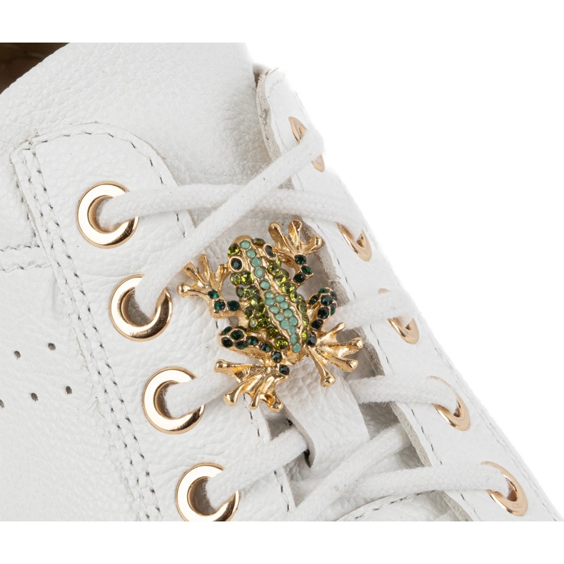 Olivier Kvinnor läderskor sneakers 1279 vita 2