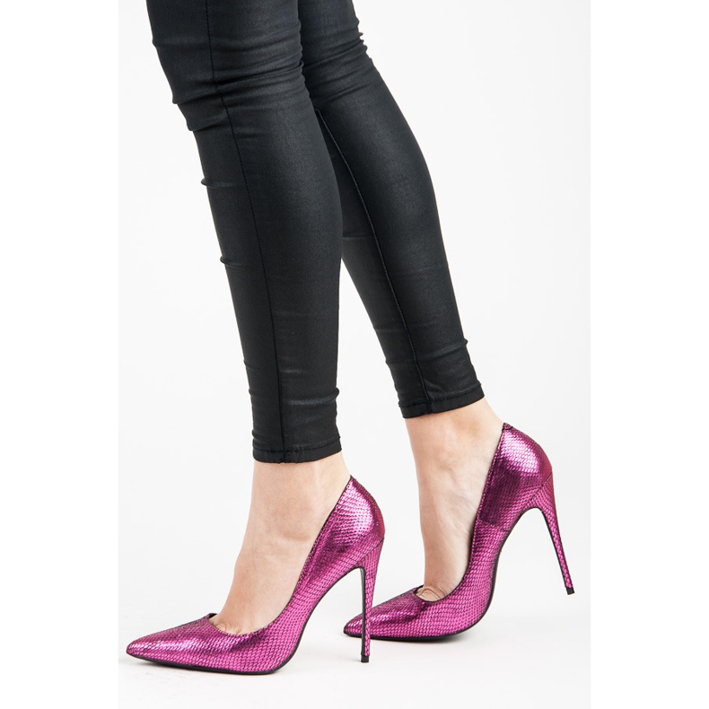 Vices Pins med ormtryck violett 1