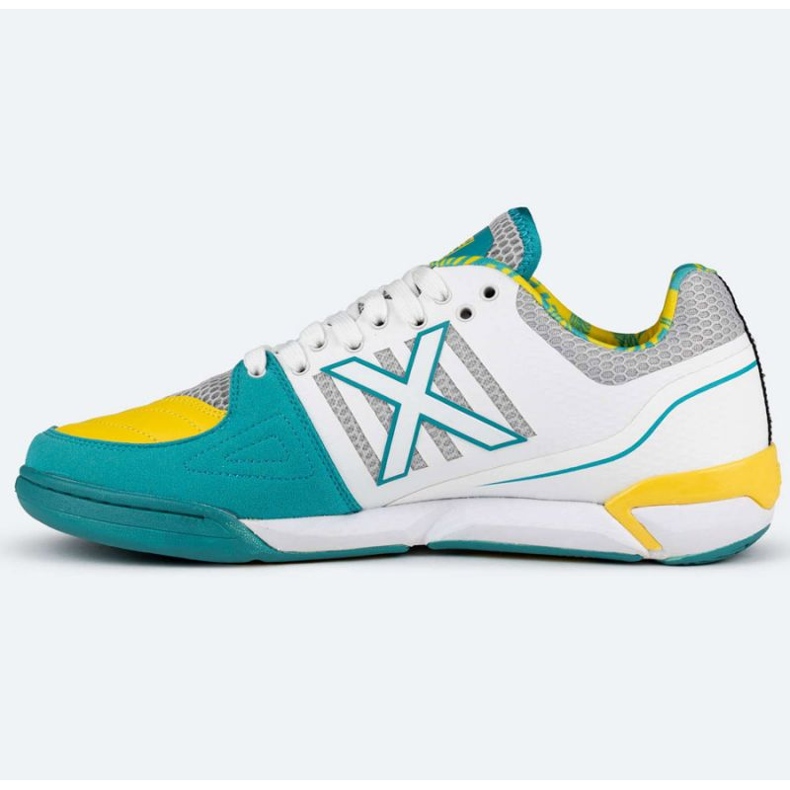 Munich München Prisma 37 i 3116038 Vita och gula fotbollsskor 1