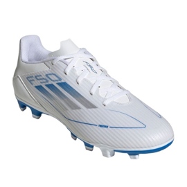 Adidas f50 klubb fg/mg ie1244 fotbollsskor vit 1