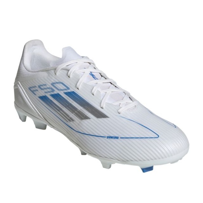 Adidas f50 liga fg/mg ie1293 fotbollsskor vit 1