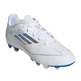 Adidas f50 klubb fg/mg ie1310 fotbollsskor vit 1
