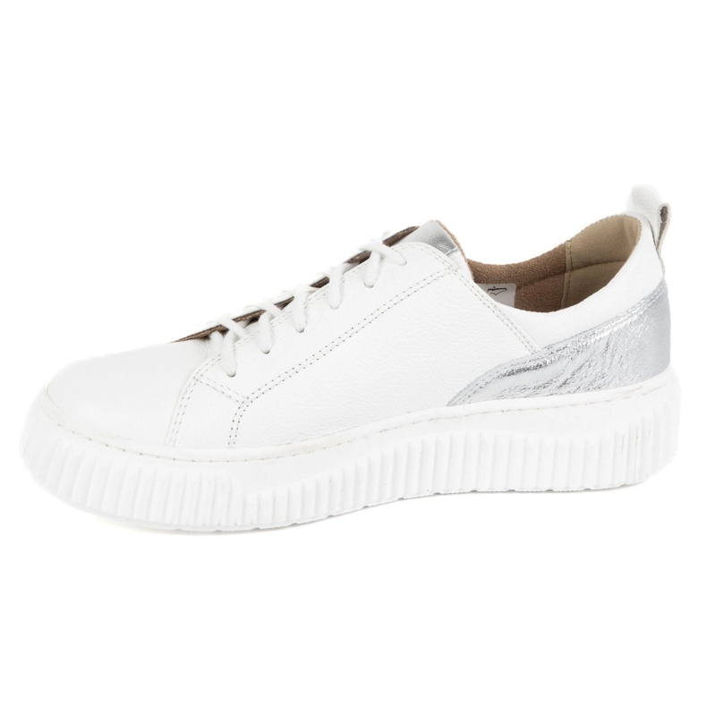 Olivier Kvinnor läderskor sneakers stilar 1230 vita 1