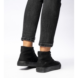 Klassiska svarta kvinnors sneakers 2