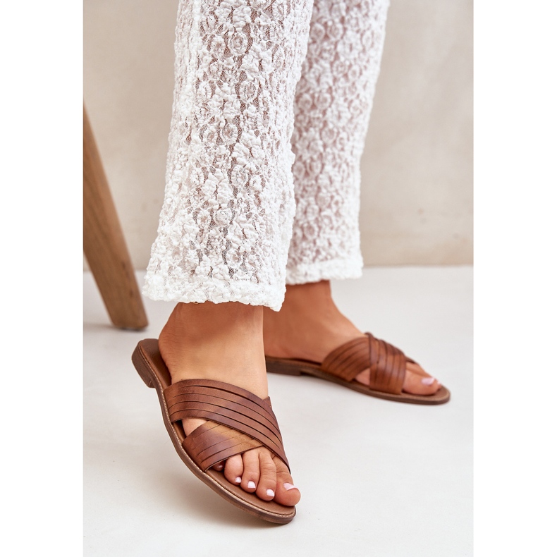 Lewski Shoes Läder kvinnors lewski skor 3682 kamel brun 2