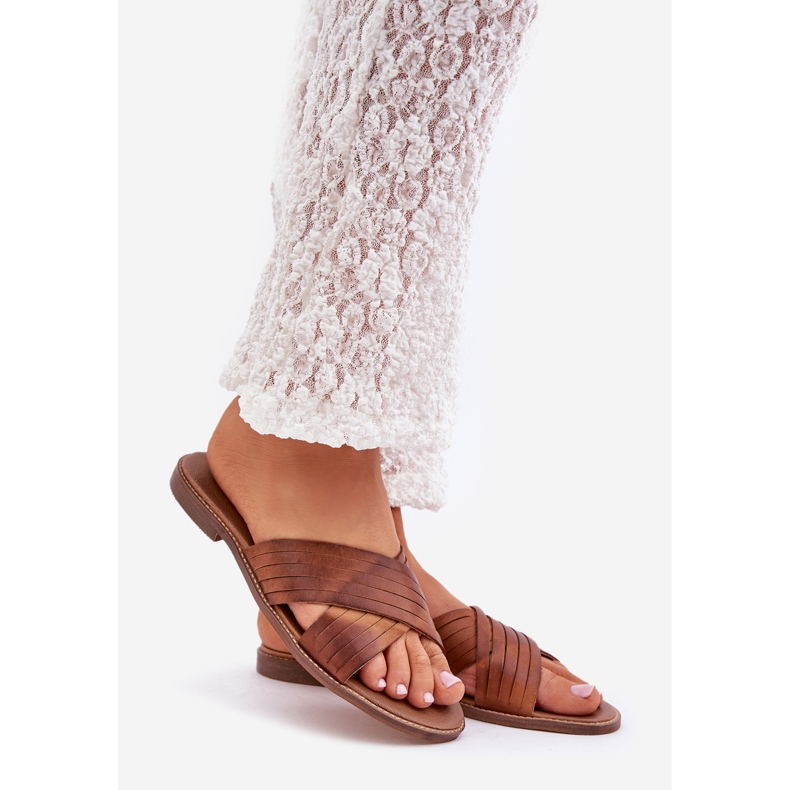 Lewski Shoes Läder kvinnors lewski skor 3682 kamel brun 1