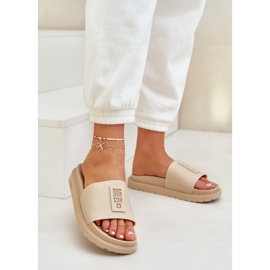 Kvinnors tofflor Big Star LL274A210 Beige 1