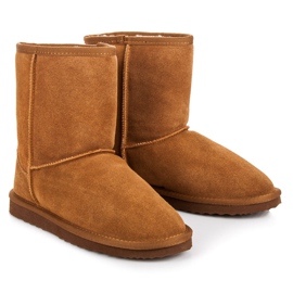 Coco Perla Snöskor i läder för kvinnor brun mångfärgad 1